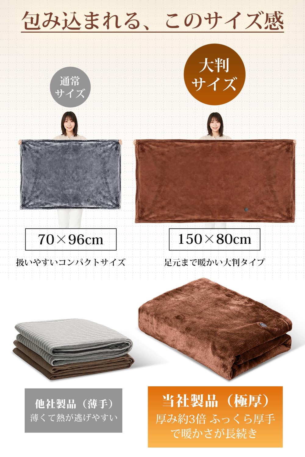 Amazon.co.jp: Joy zone 電気毛布 掛け敷き兼用 【2025新登場・150